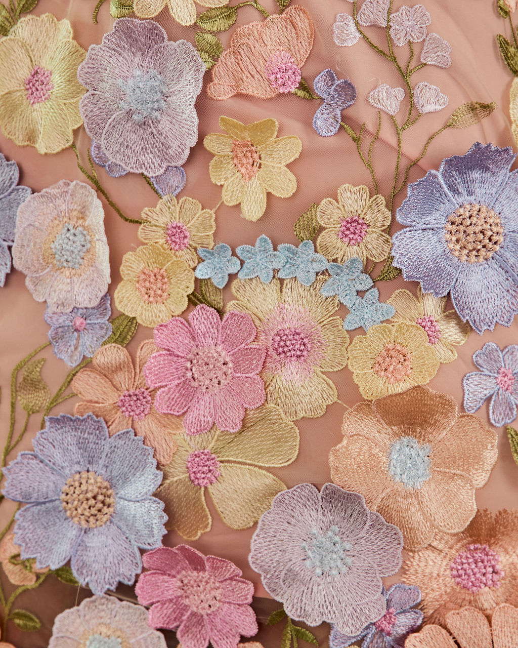 Passing Petals Floral Applique Mini Dress - Image 6