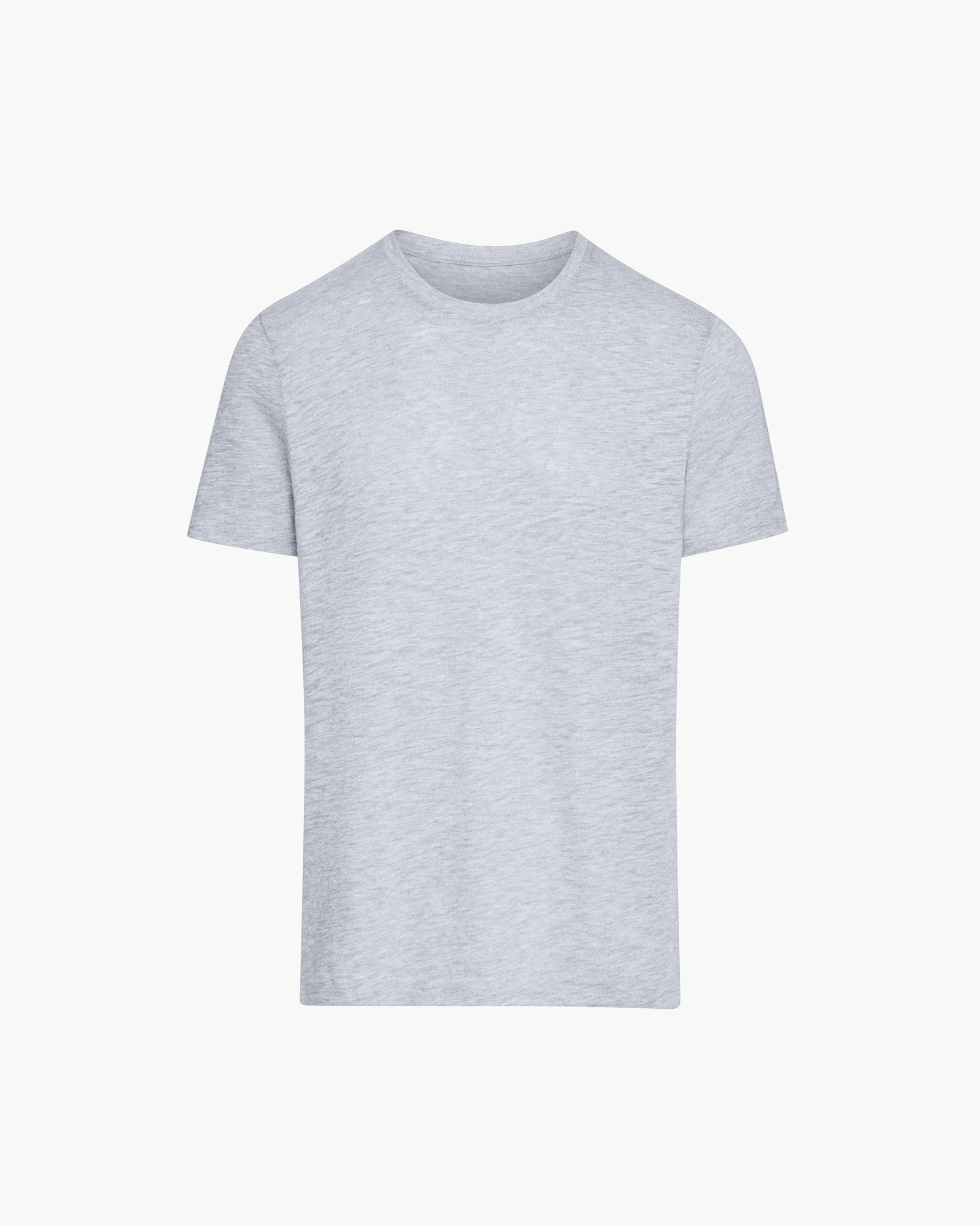 Slub Jersey Crew Neck Tee - Heather Grey - Image 6