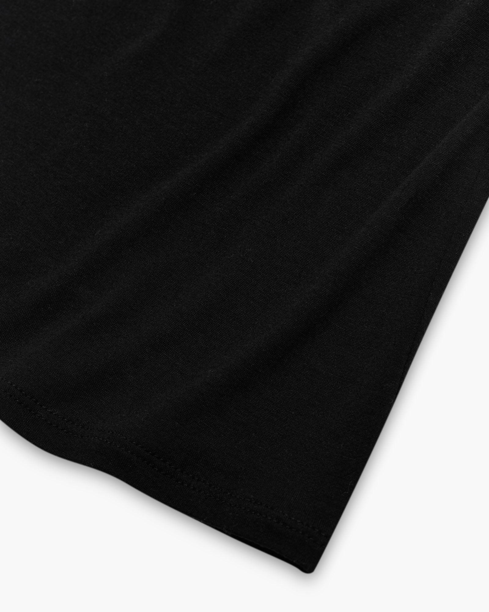 Modal Jersey Crew Neck Tee - Black - Image 7