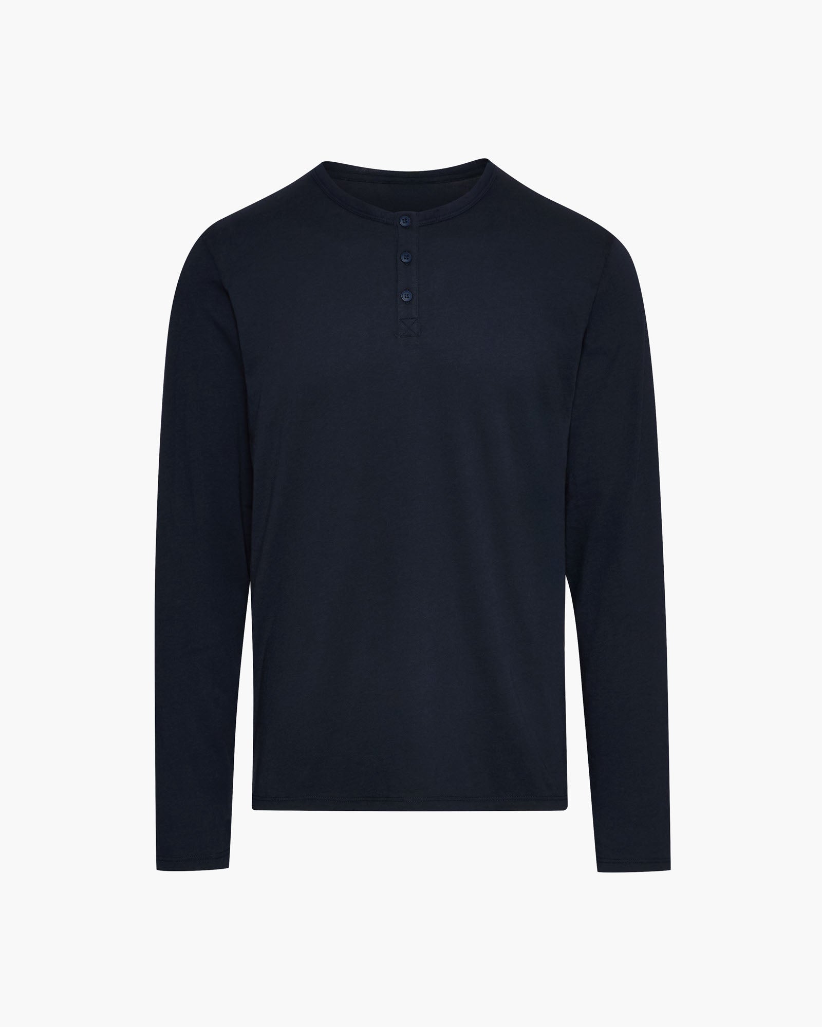 Classic Jersey Long Sleeve Henley - Midnight - Image 6
