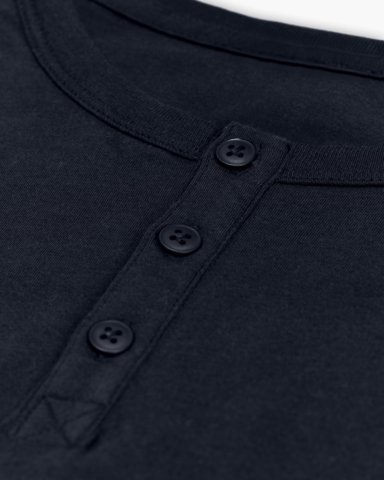 Classic Jersey Long Sleeve Henley - Midnight - Image 5