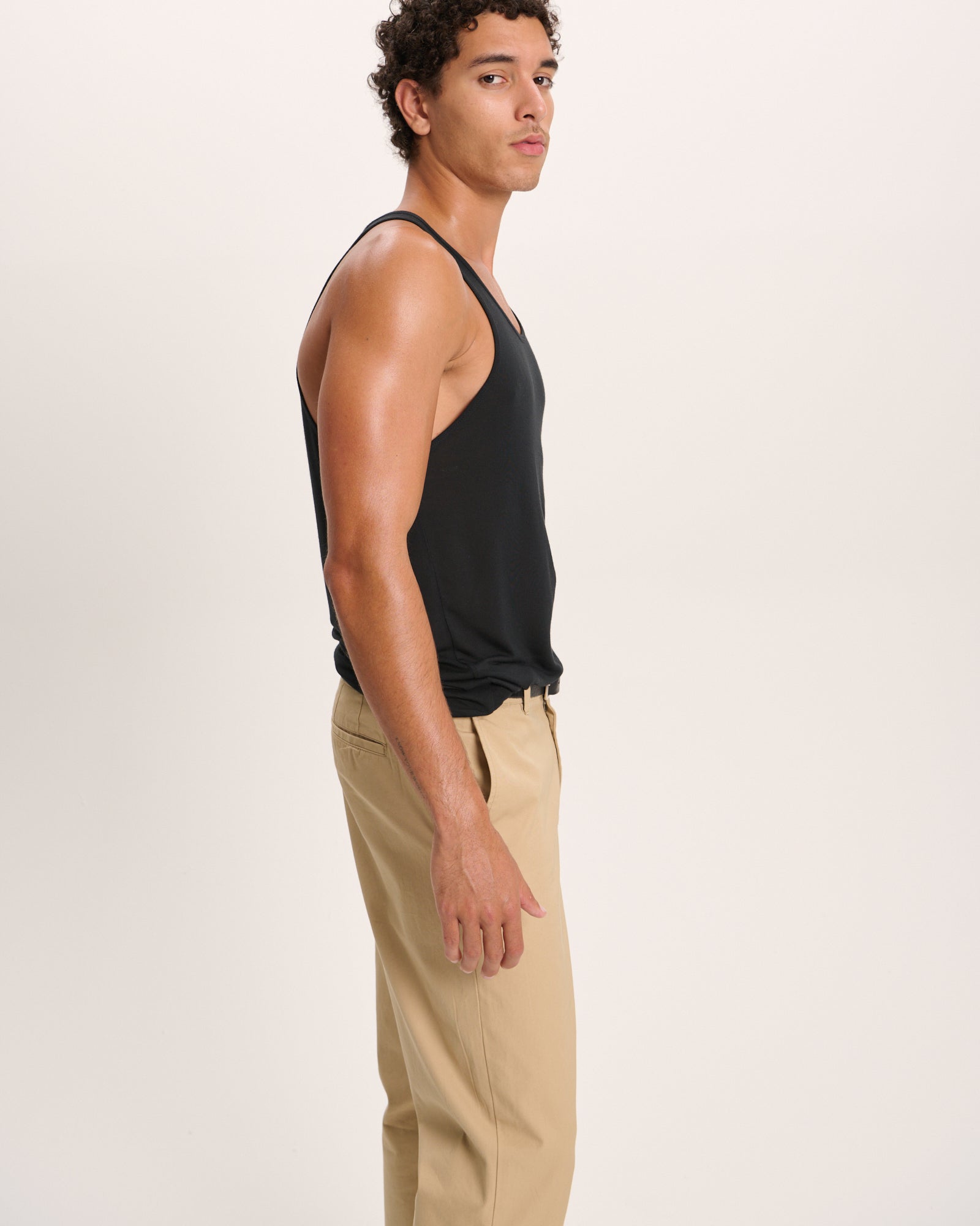 Modal Jersey Tank - Black - Image 2