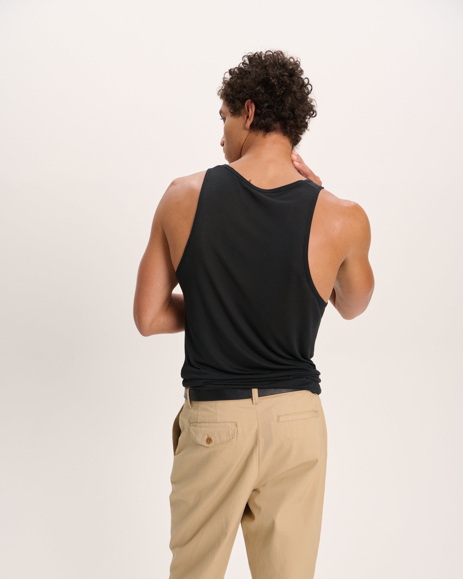 Modal Jersey Tank - Black - Image 4