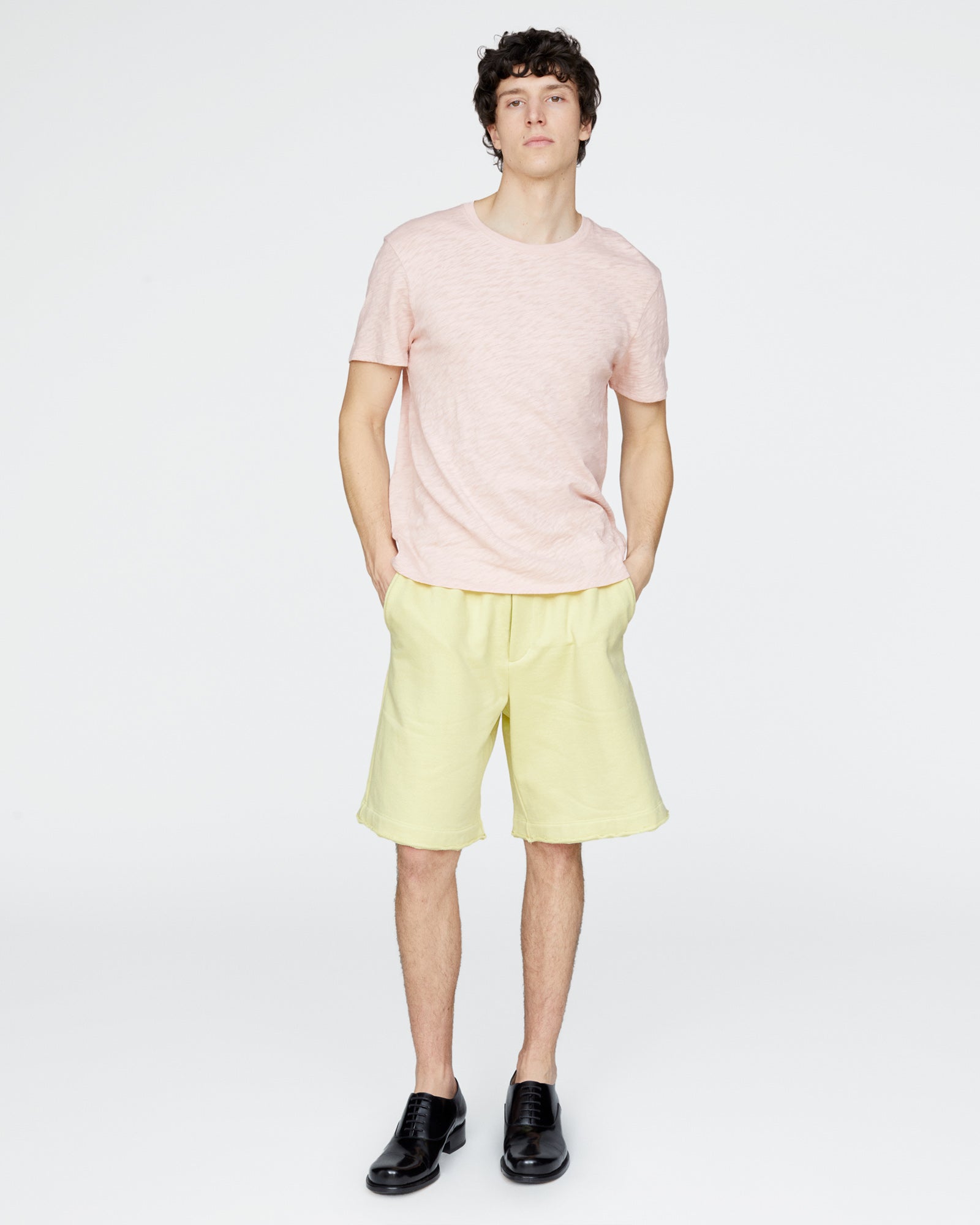 Slub Jersey Crew Neck Tee - Faded Rose - Image 2