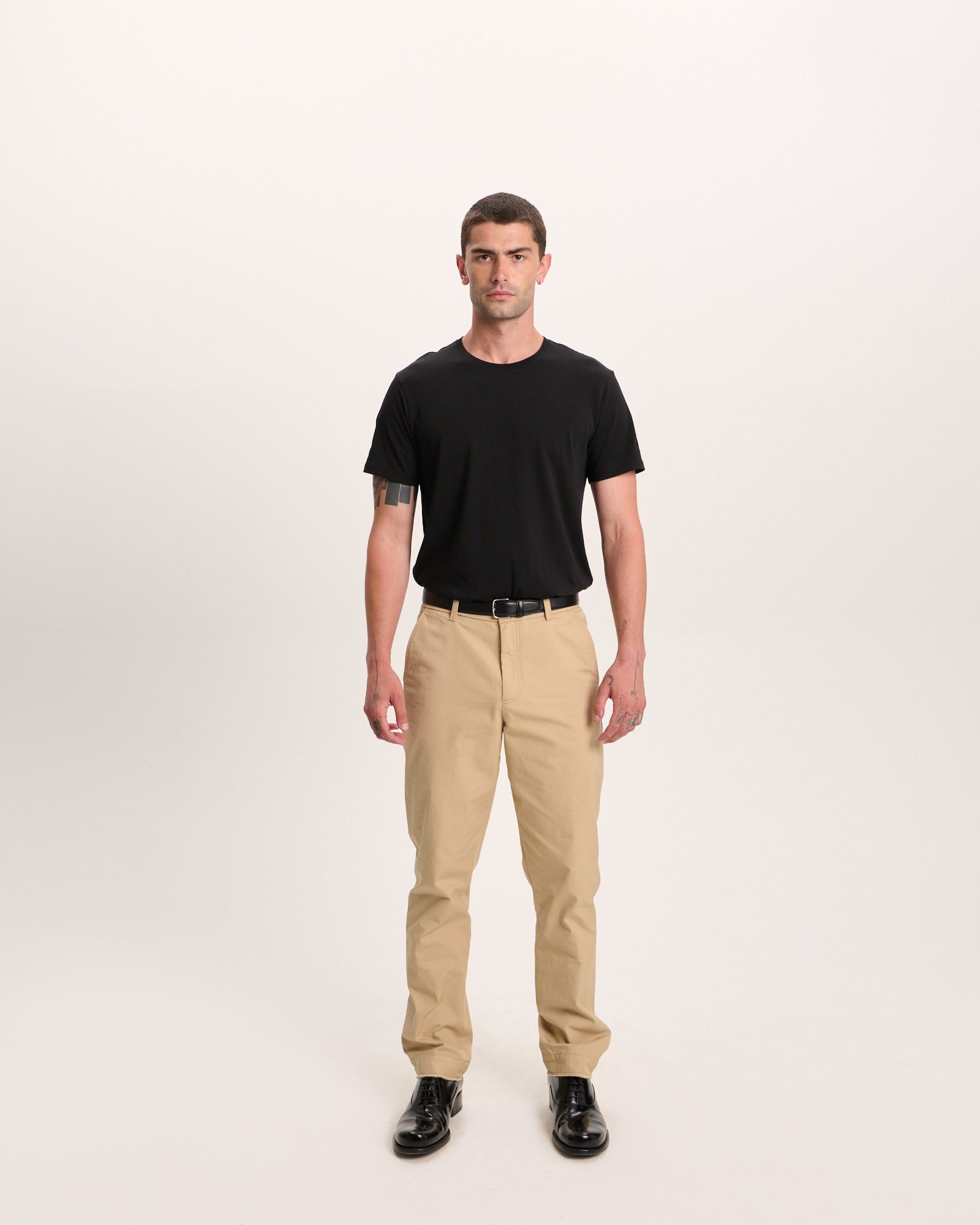 Classic Jersey Crew Neck Tee - Black - Image 4