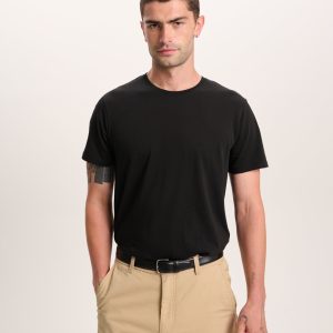 Classic Jersey Crew Neck Tee - Black