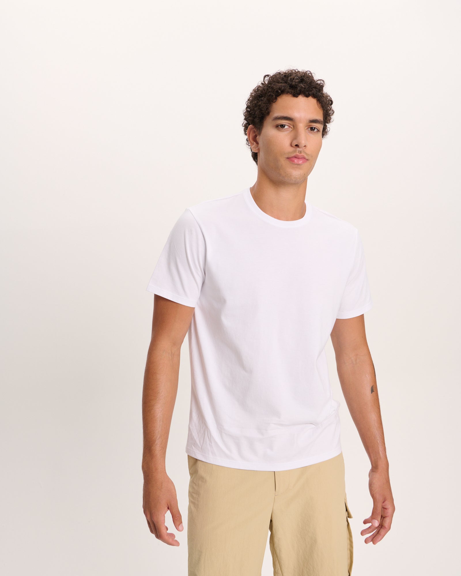 Classic Jersey Crew Neck Tee - White