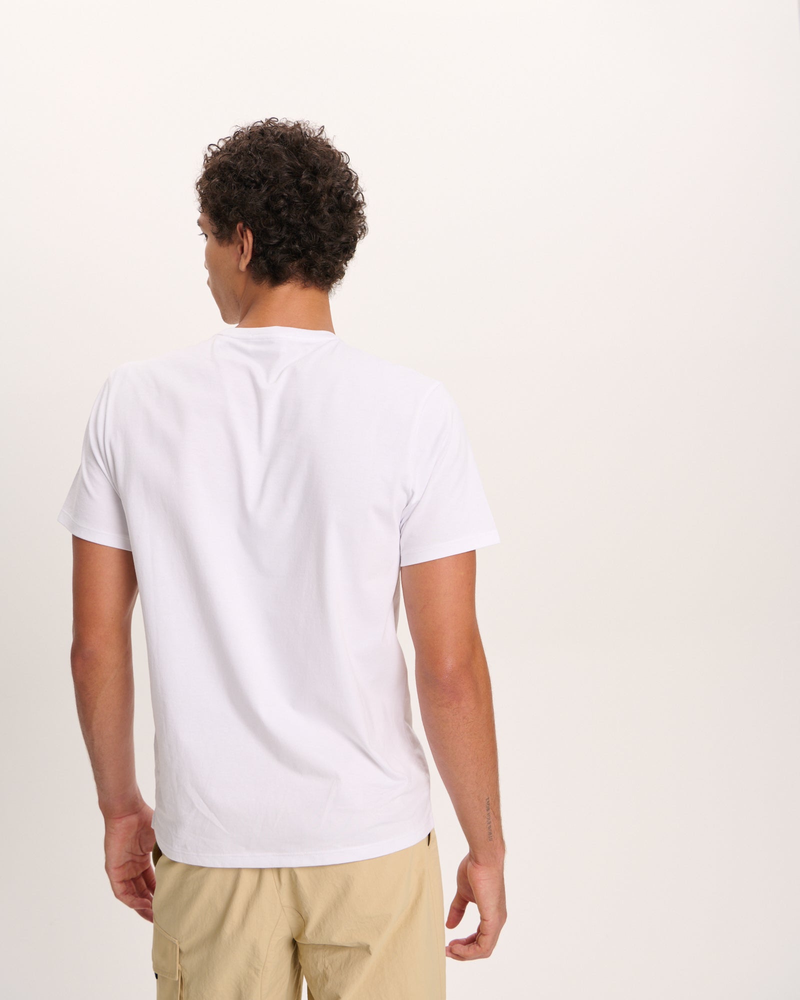 Classic Jersey Crew Neck Tee - White - Image 3