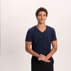 Classic Jersey V-Neck Tee - Midnight