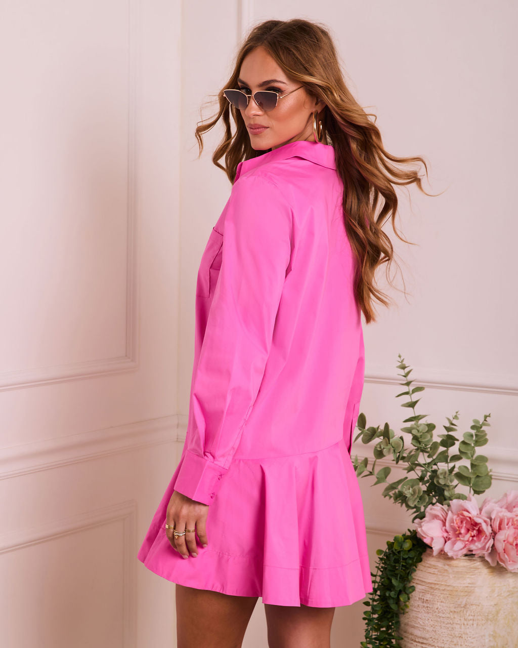 Finlie Poplin Mini Shirt Dress - Image 4