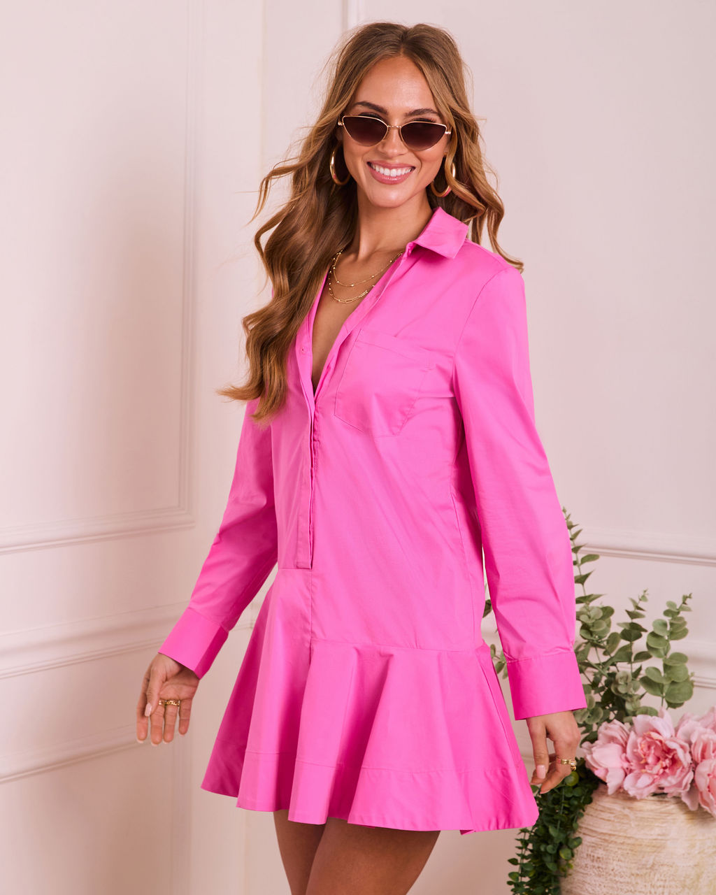 Finlie Poplin Mini Shirt Dress - Image 3