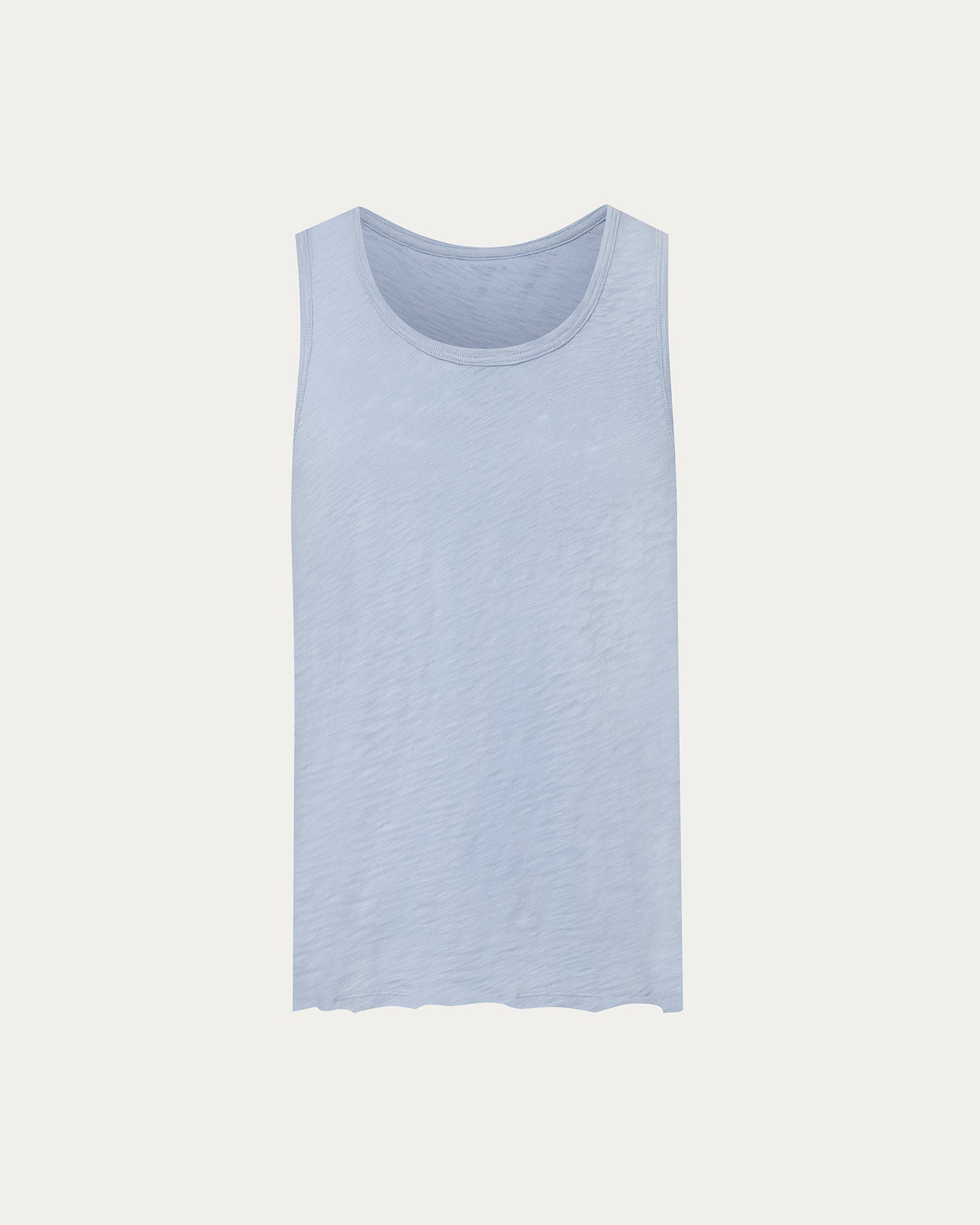 Slub Jersey Destroyed Tank - Cool Water - Image 6