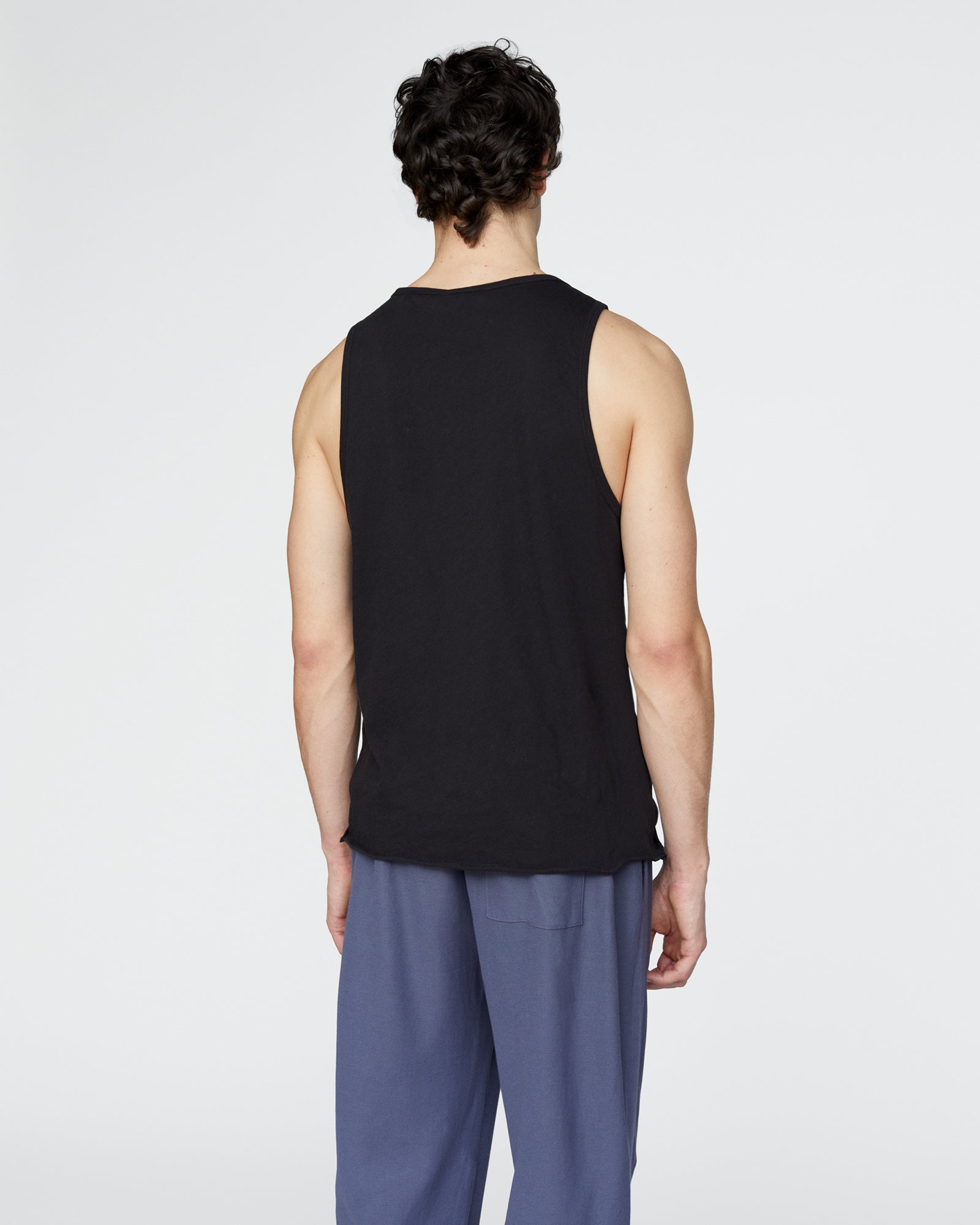 Vintage Jersey Tank - Black - Image 4