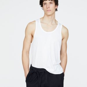 Vintage Jersey Tank - White