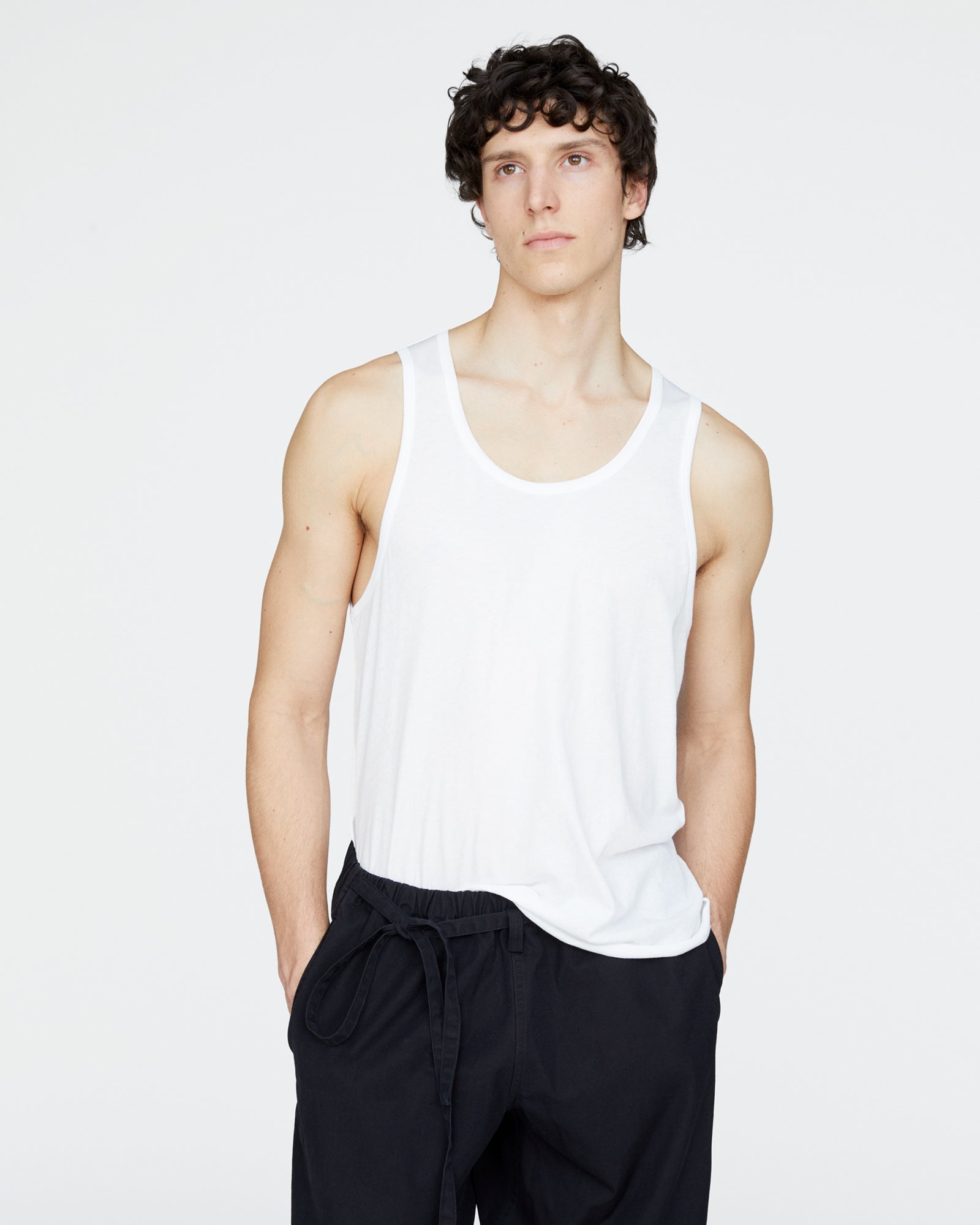 Vintage Jersey Tank - White
