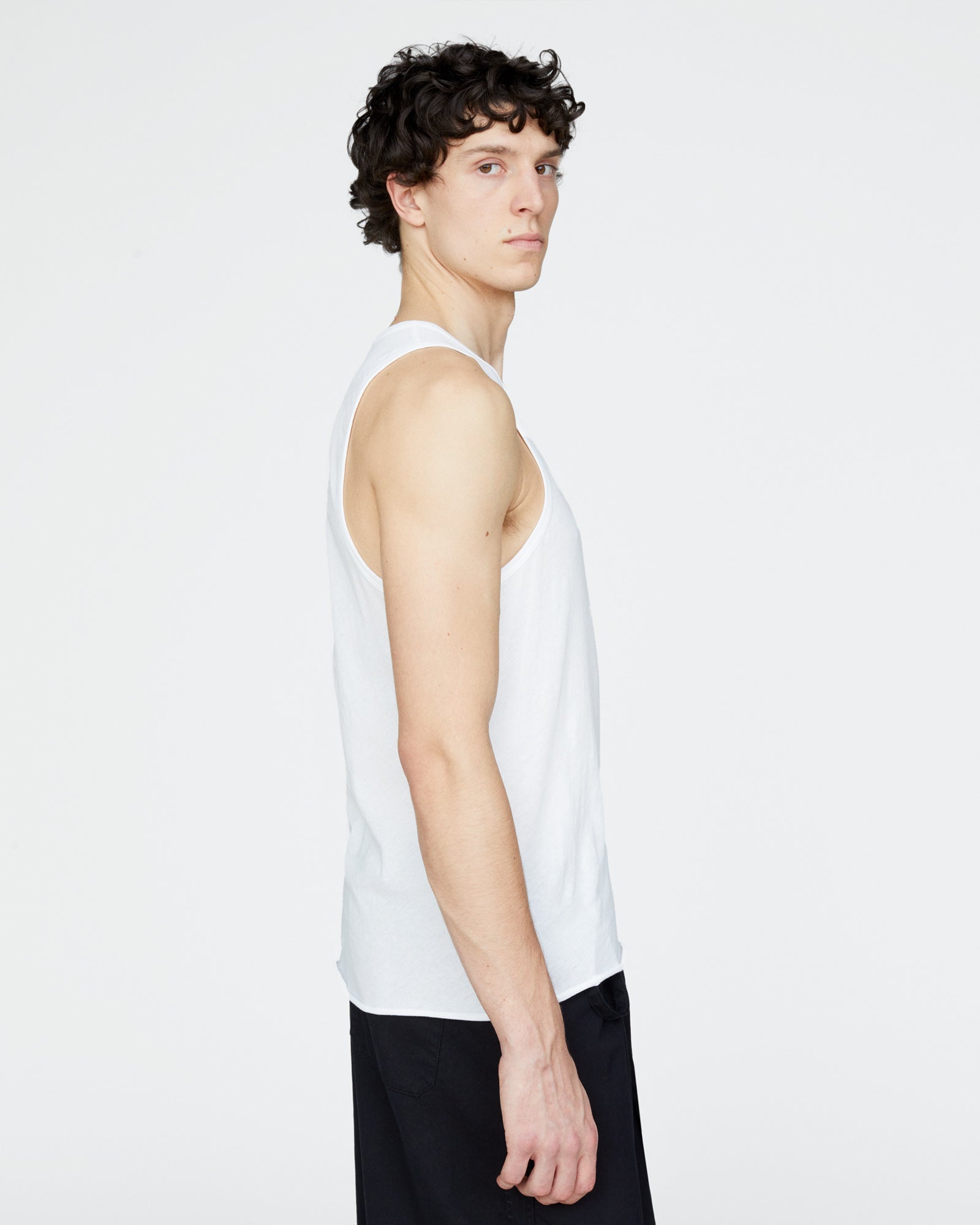 Vintage Jersey Tank - White - Image 3
