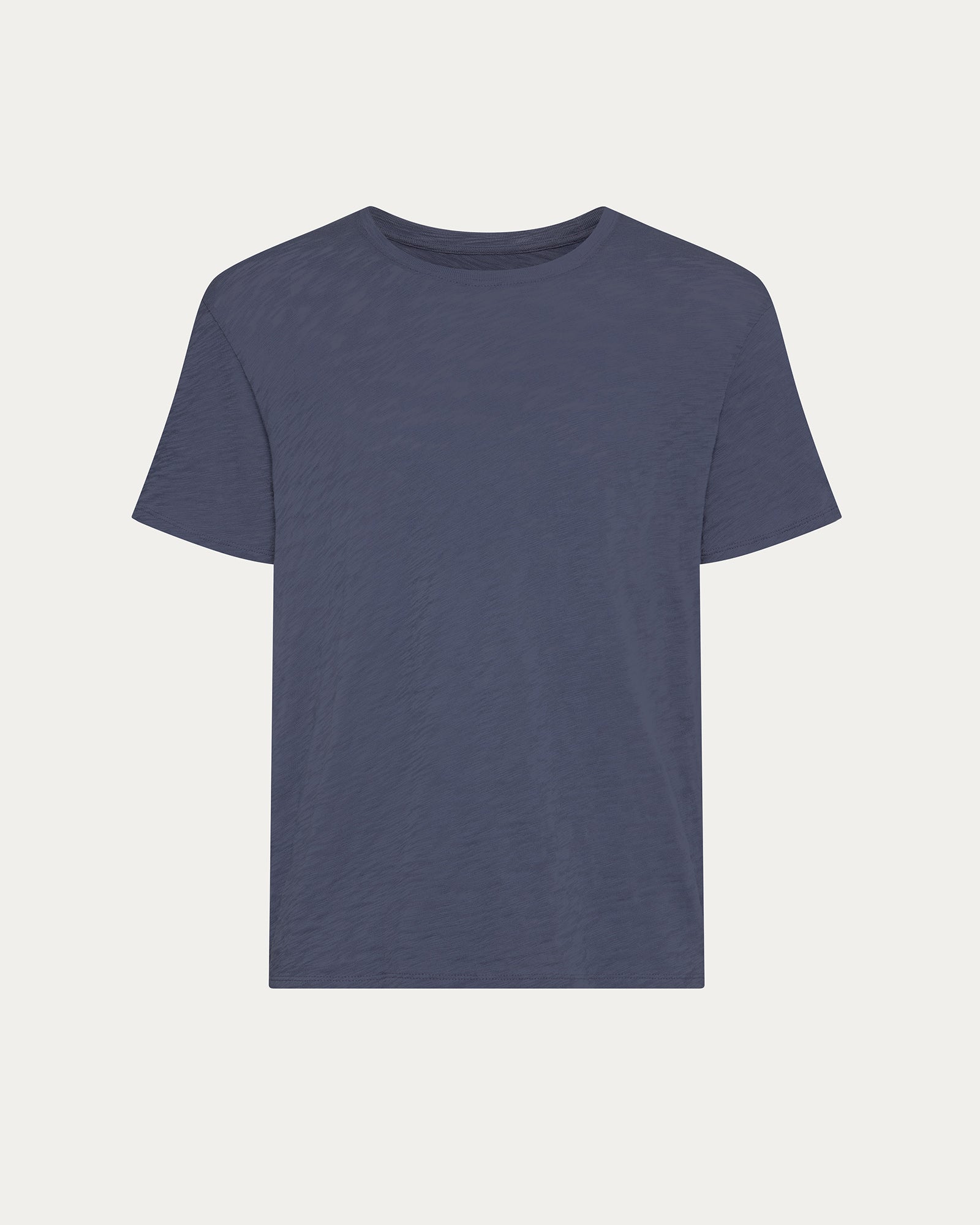 Slub Jersey Crew Neck Tee - Dusk Blue - Image 5