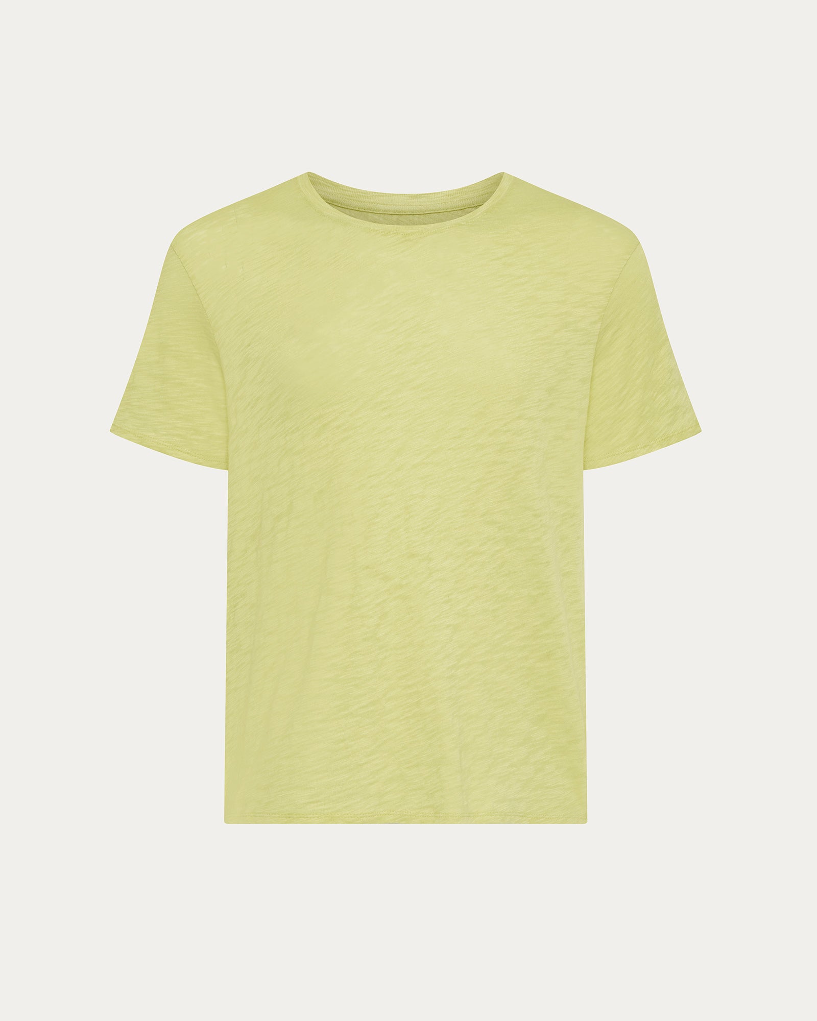 Slub Jersey Crew Neck Tee - Mellow Yellow - Image 4