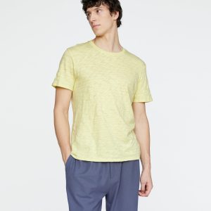 Slub Jersey Crew Neck Tee - Mellow Yellow