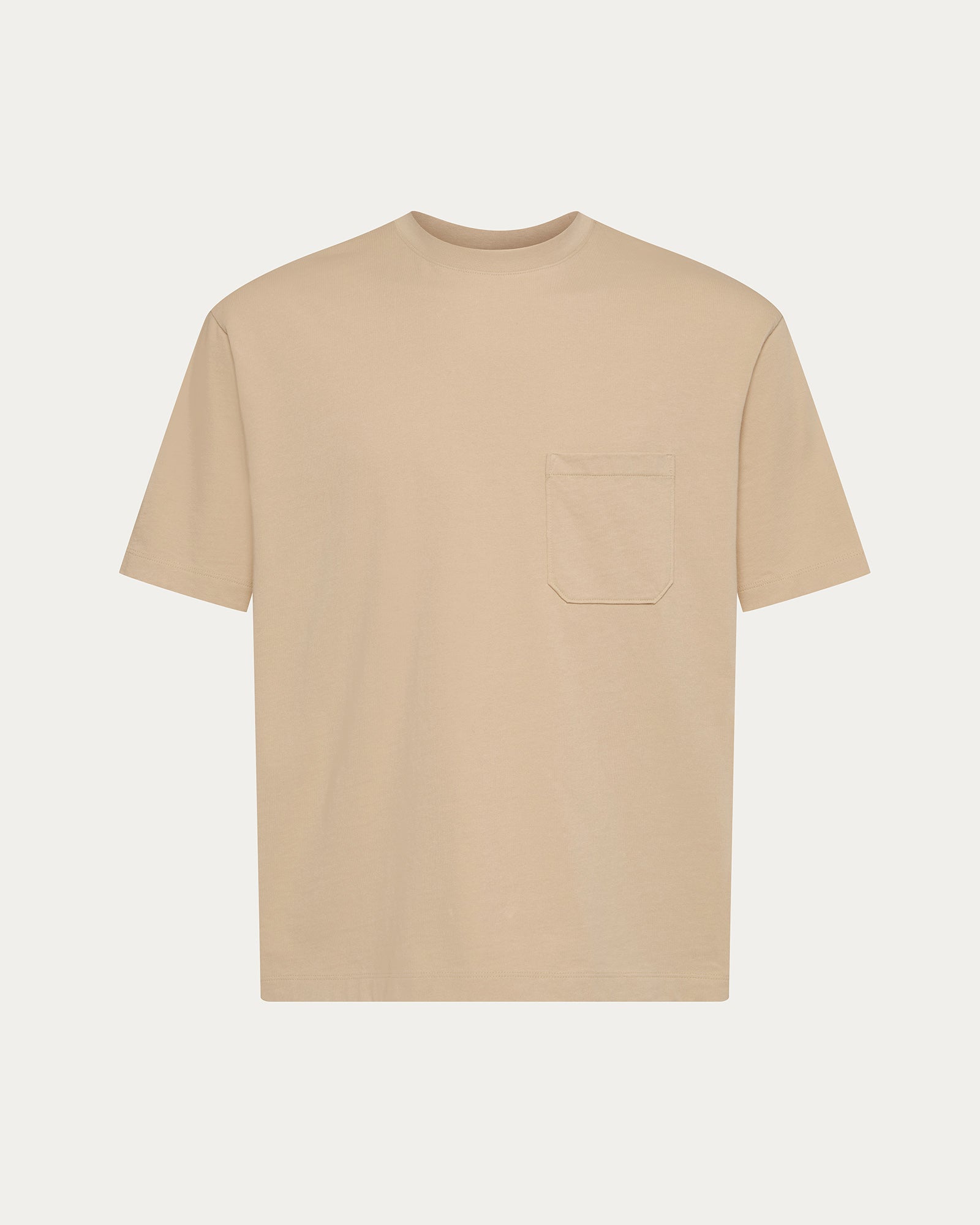 Heavyweight Jersey Crew Neck Pocket Tee - Macadamia - Image 5