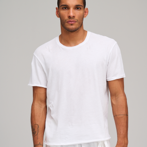 Vintage Jersey Crew Neck Tee - White